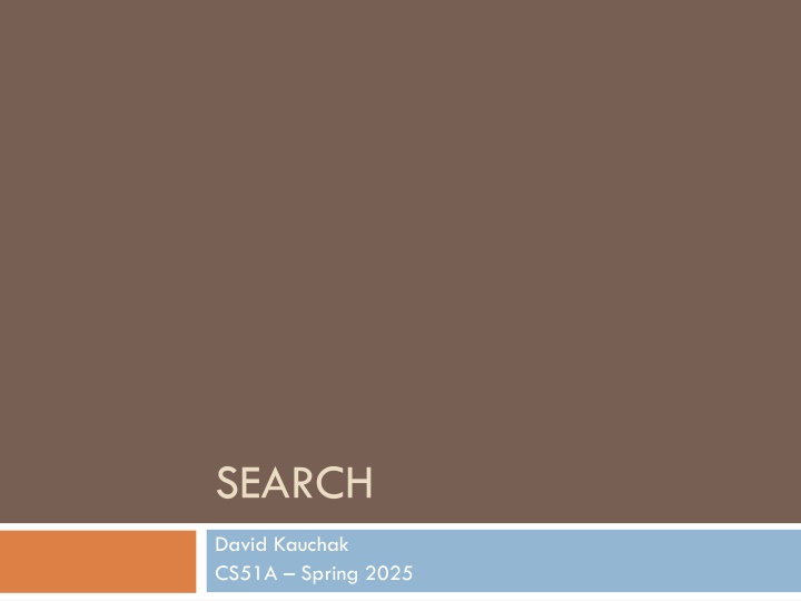 Search for David Kauchak - CS51A Spring 2025 Admin Assignment 8