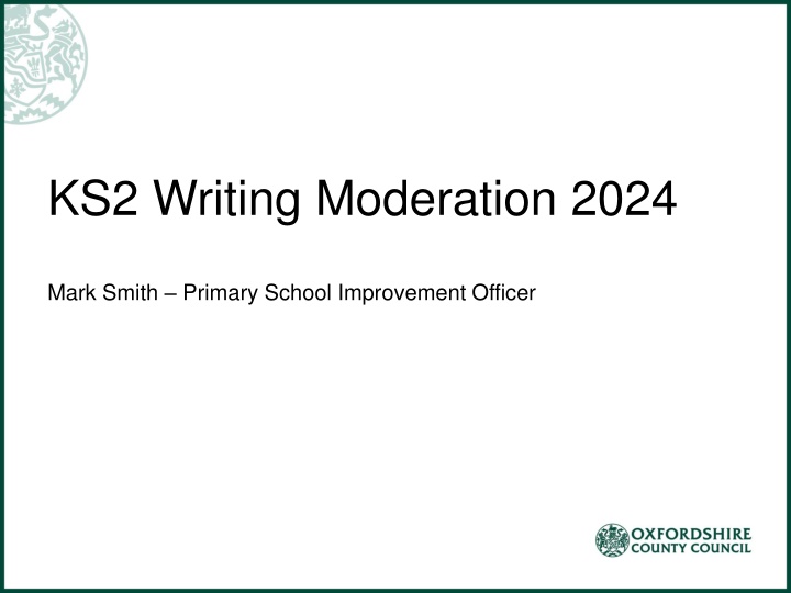 ks2 writing moderation 2024 n.w