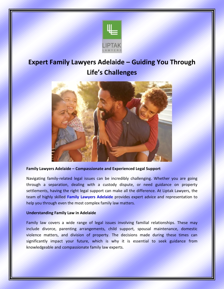 expert family lawyers adelaide guiding n.w