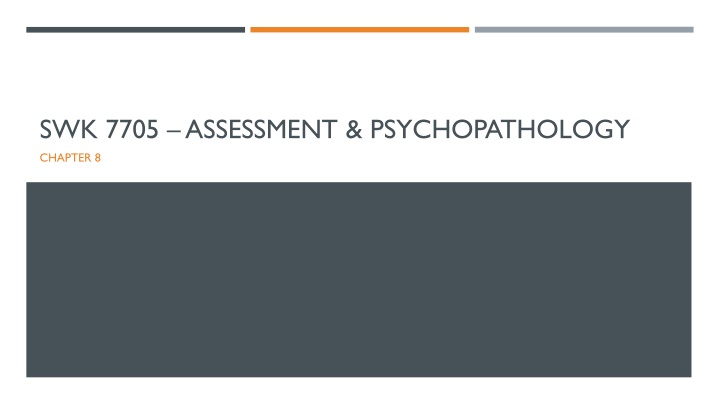 swk 7705 assessment psychopathology n.w