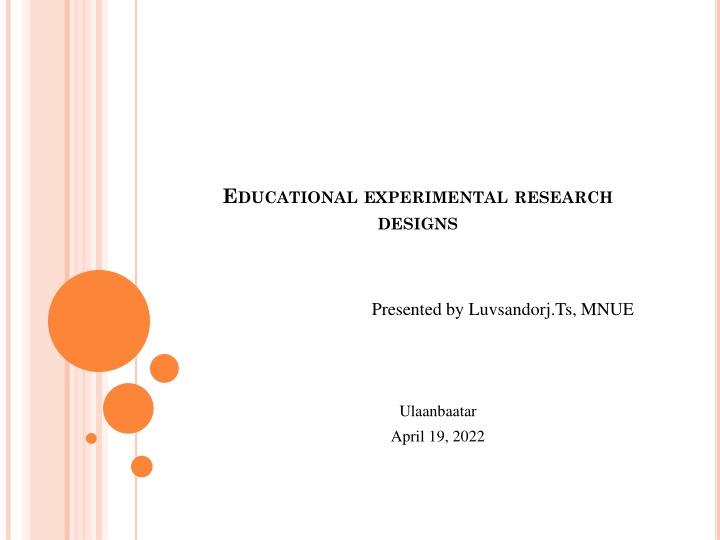e ducational experimental research designs n.w