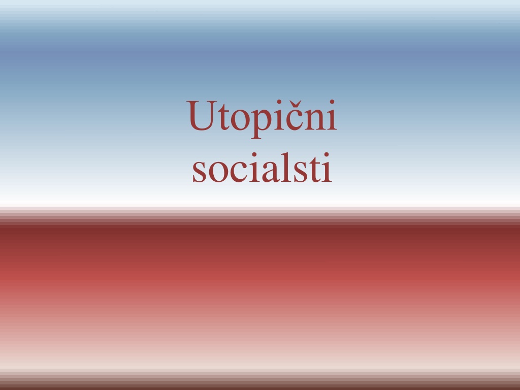 utopi ni socialsti n.w