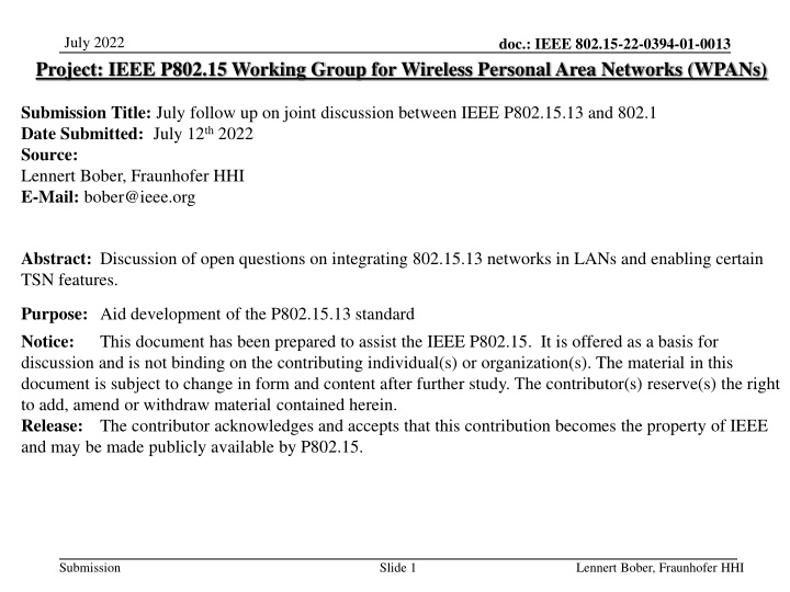 july 2022 project ieee p802 15 working group n.w