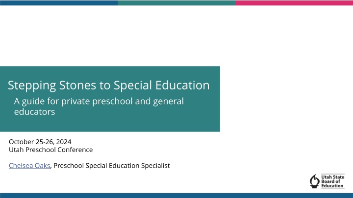 stepping stones to special education a guide n.w
