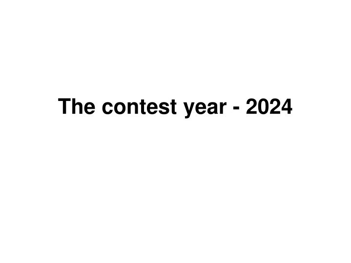 the contest year 2024 n.w