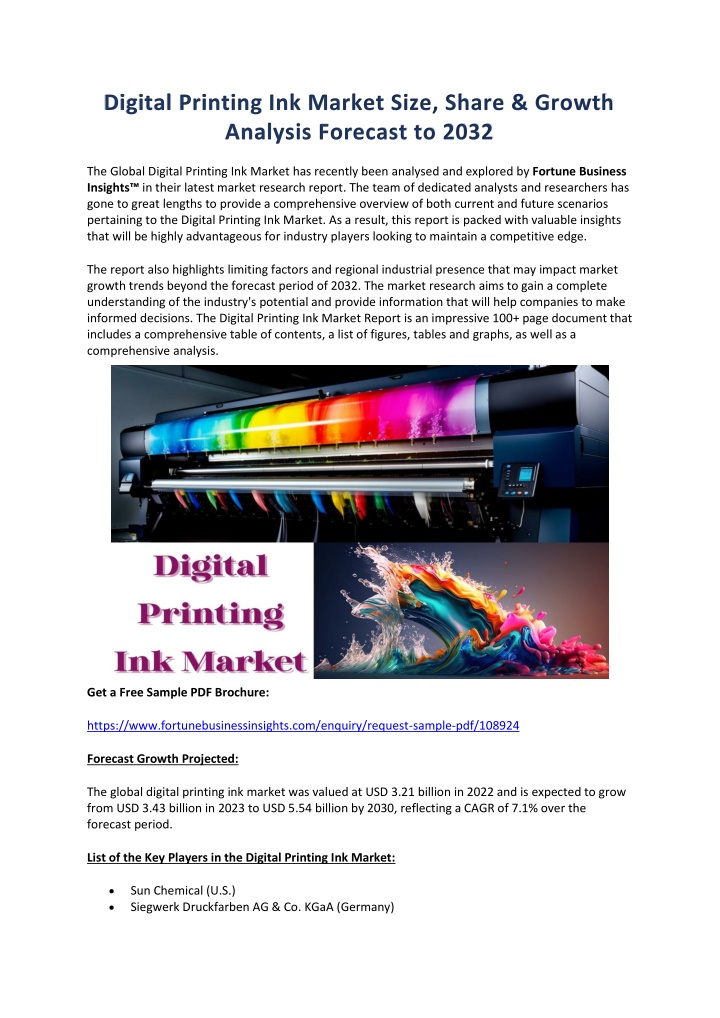 digital printing ink market size share growth n.w