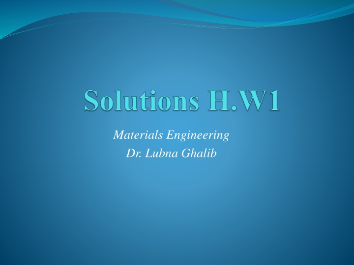 materials engineering dr lubna ghalib n.w