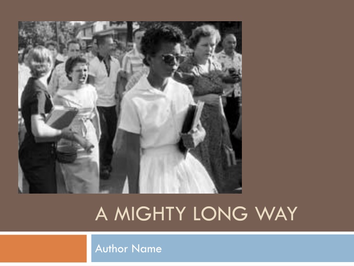 a mighty long way n.w