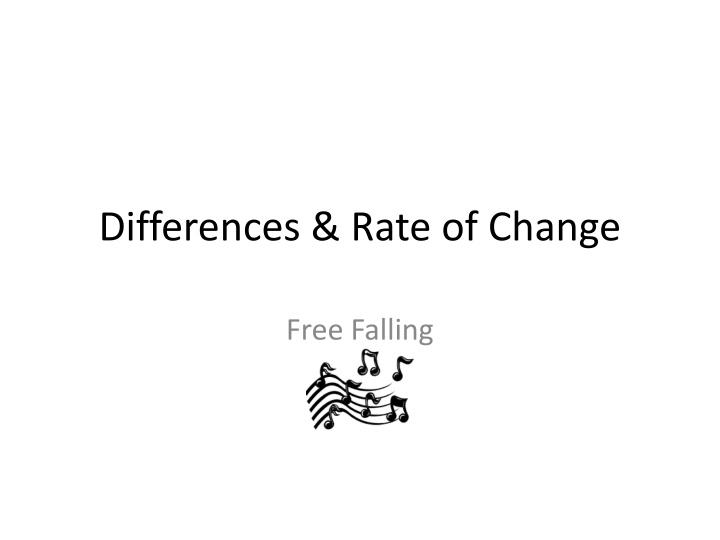differences rate of change n.w