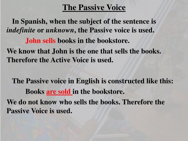 the passive voice n.w