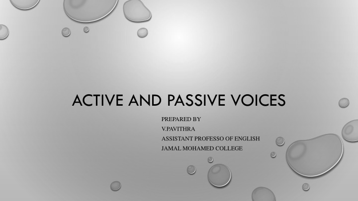 active and passive voices n.w