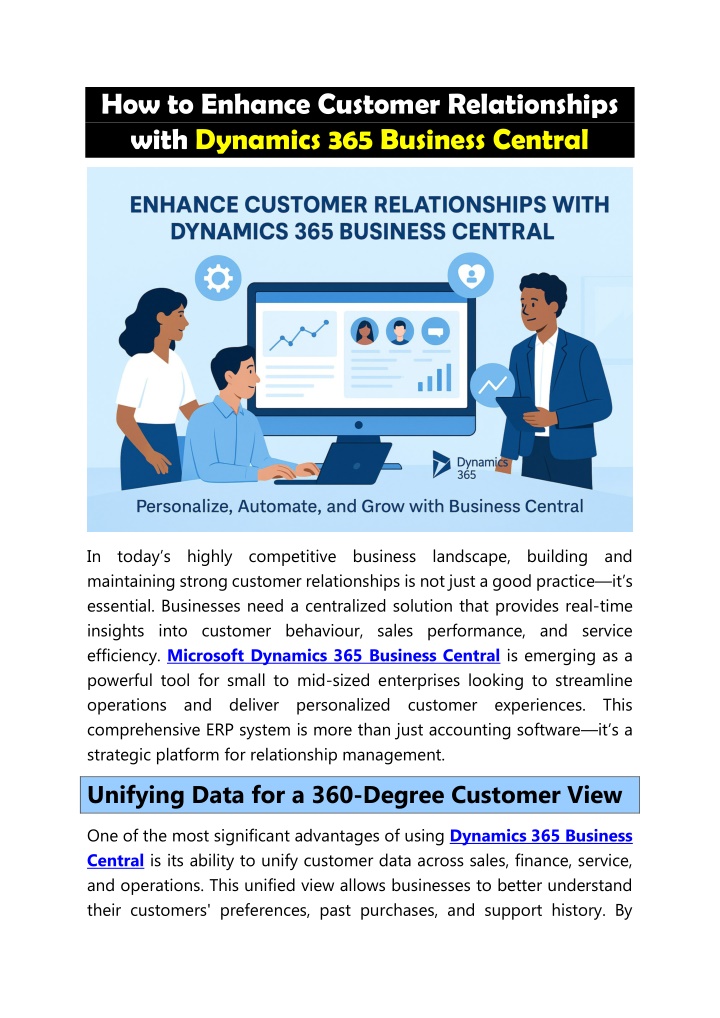 how to enhance customer relationships with n.w