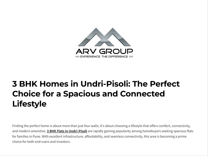 3 bhk homes in undri pisoli the perfect choice n.w
