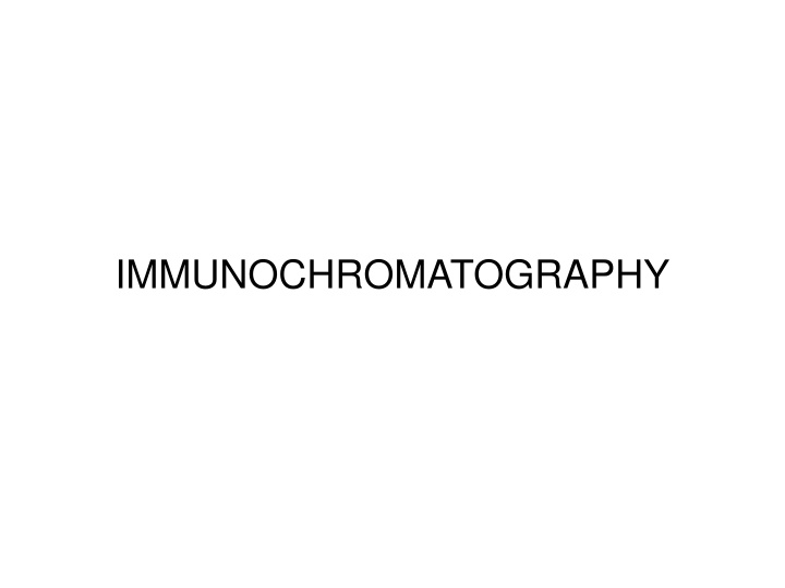 immunochromatography n.w