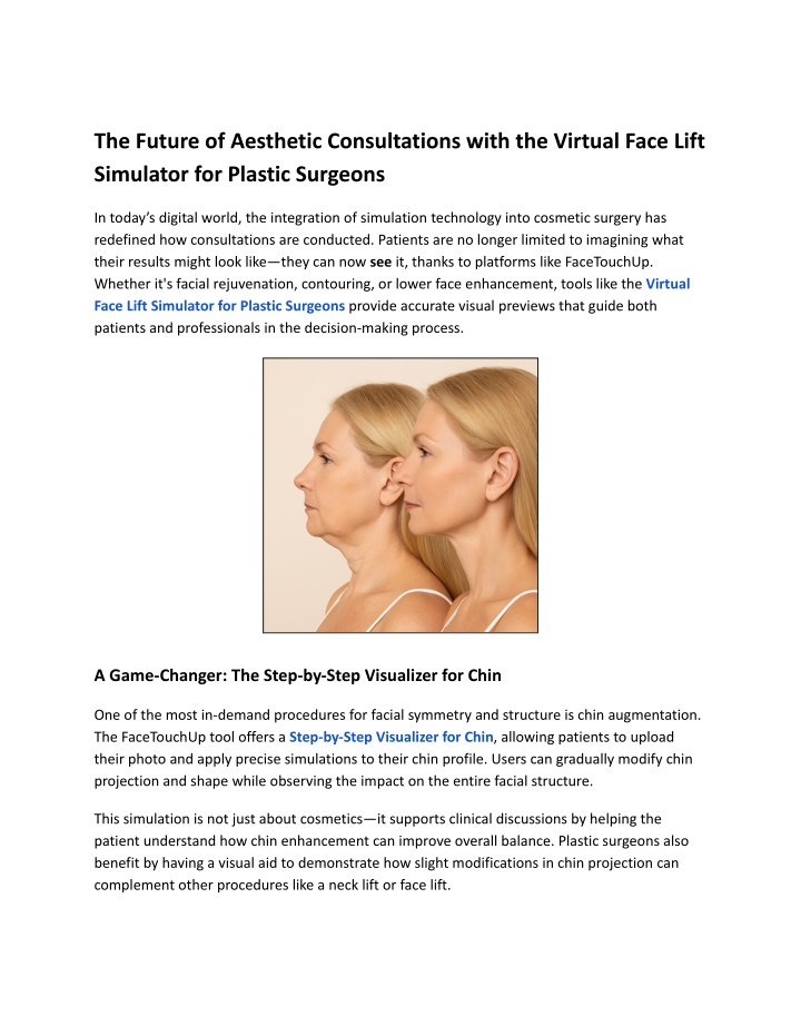 the future of aesthetic consultations with n.w