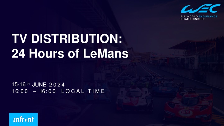 tv distribution 24 hours of lemans n.w