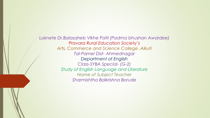 Study of Morphemes in English Language