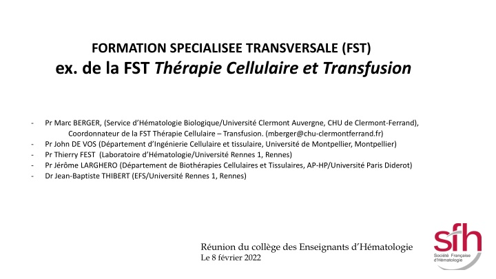 formation specialisee transversale n.w