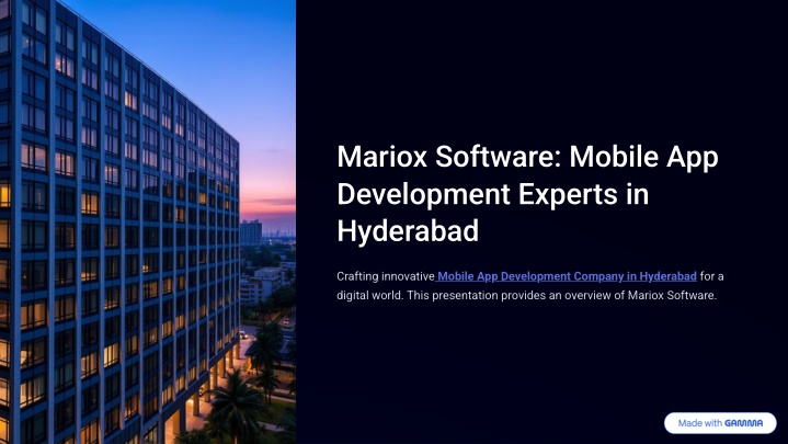 mariox software mobile app development experts n.w