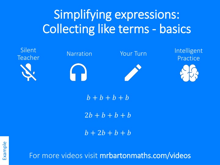 Simplifying Expressions: Collecting Like Terms - Basics with Examples