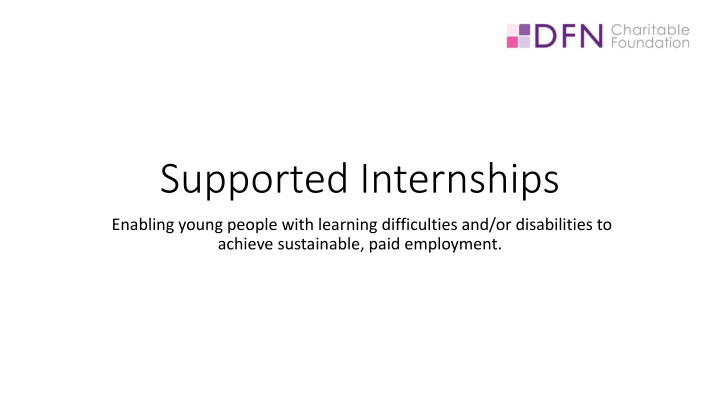 supported internships n.w