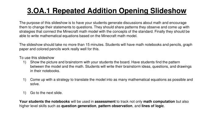 3 oa 1 repeated addition opening slideshow n.w