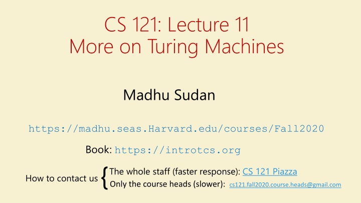 Turing Machines: More Examples and Computable Functions