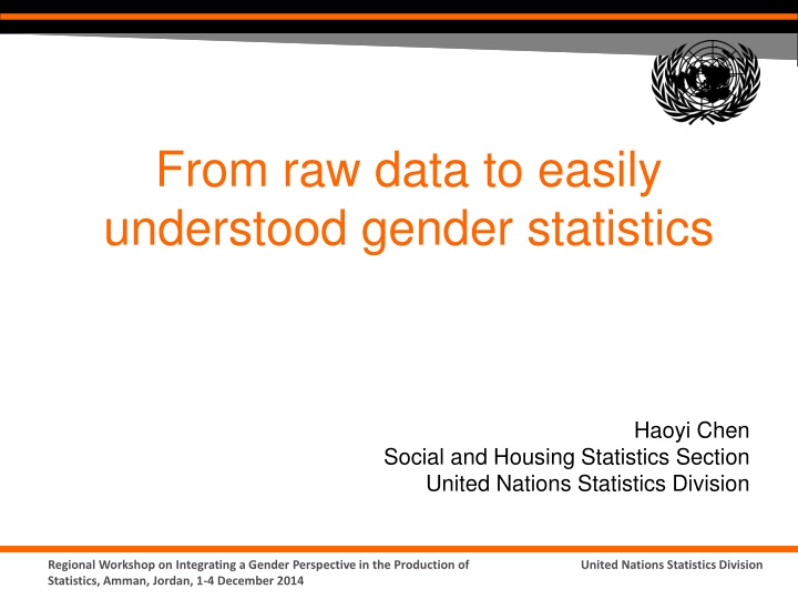 from raw data to easily understood gender n.w