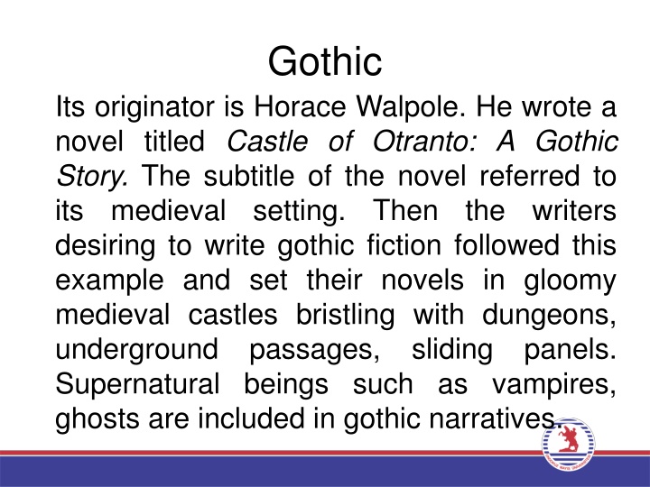 gothic n.w