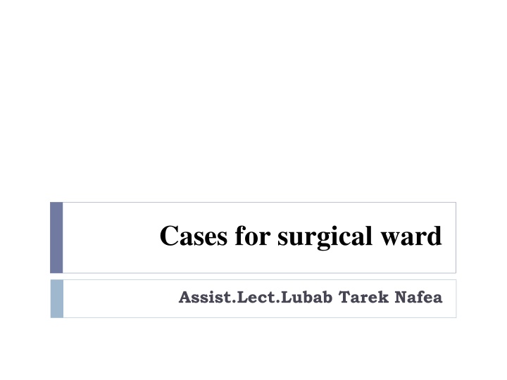 cases for surgical ward n.w