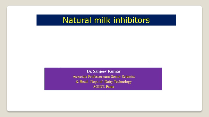 natural milk inhibitors n.w