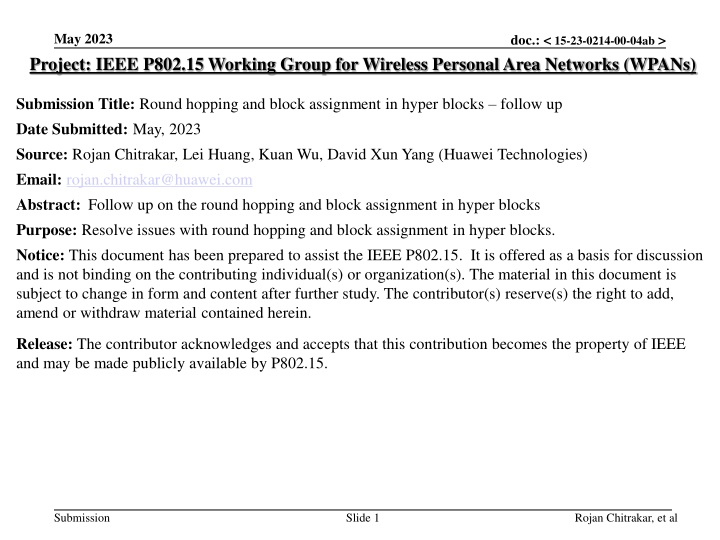 may 2023 project ieee p802 15 working group n.w