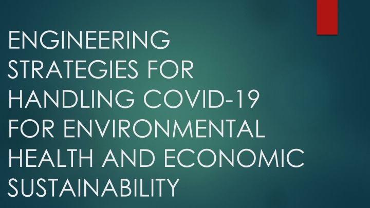 engineering strategies for handling covid n.w