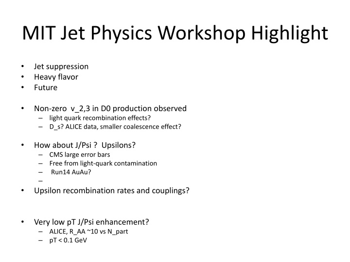 mit jet physics workshop highlight n.w