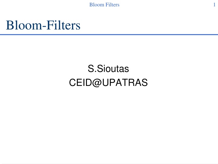 bloom filters n.w