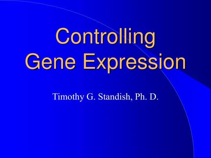 controlling gene expression n.w