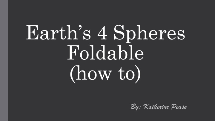 earth s 4 spheres foldable how to n.w