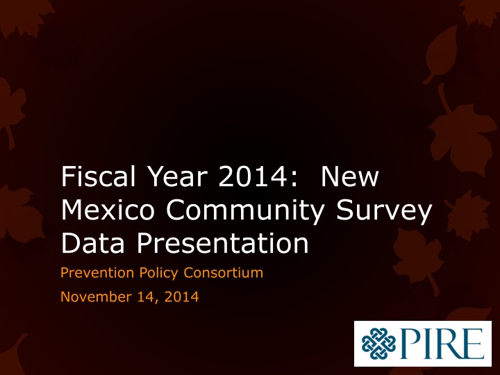 fiscal year 2014 new mexico community survey data n.w