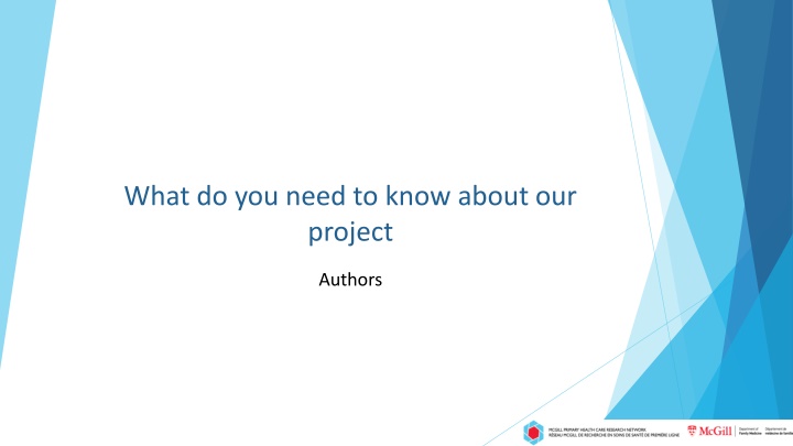 Our Project: Authors and Clinic Collaboration