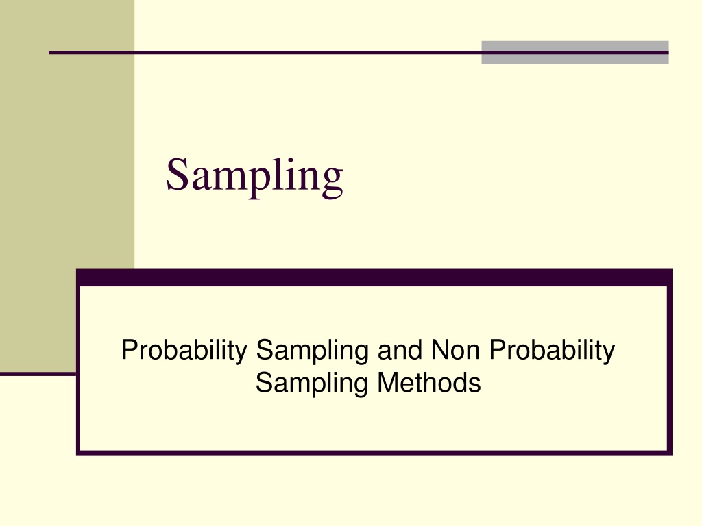 sampling n.w