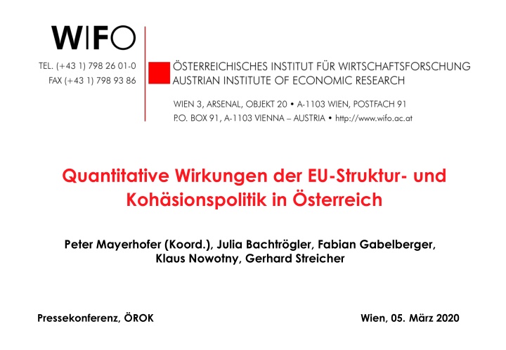 quantitative wirkungen der eu struktur n.w