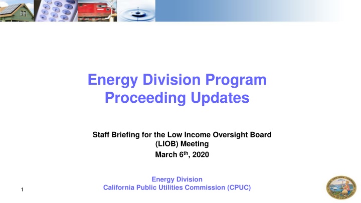 energy division program proceeding updates n.w