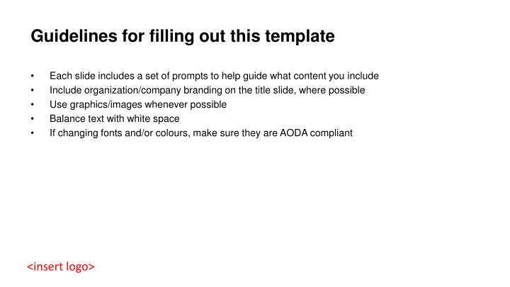guidelines for filling out this template n.w