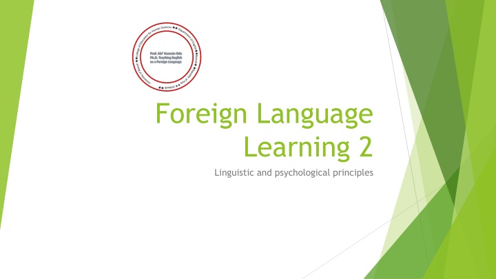 foreign language learning 2 linguistic n.w