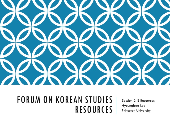 forum on korean studies n.w