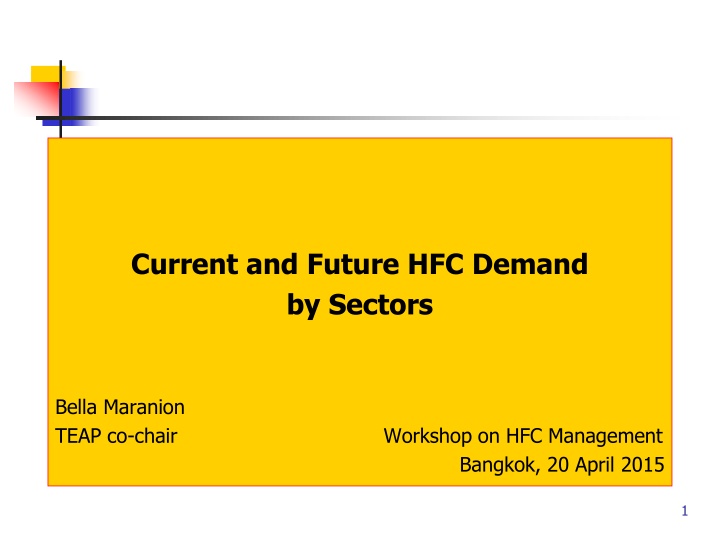 current and future hfc demand by sectors n.w