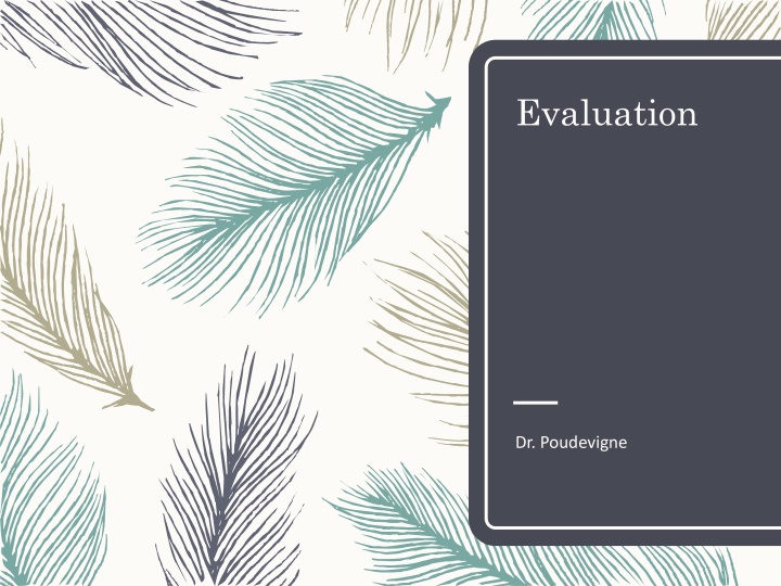 evaluation n.w