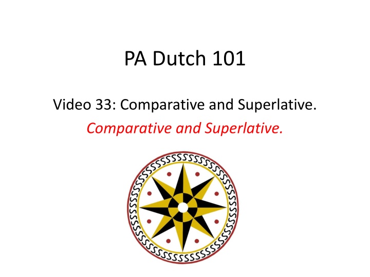 pa dutch 101 n.w