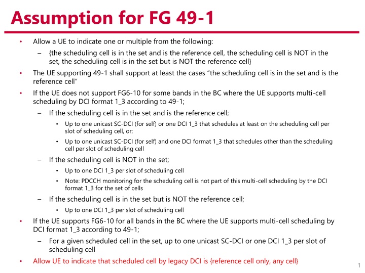 assumption for fg 49 1 n.w
