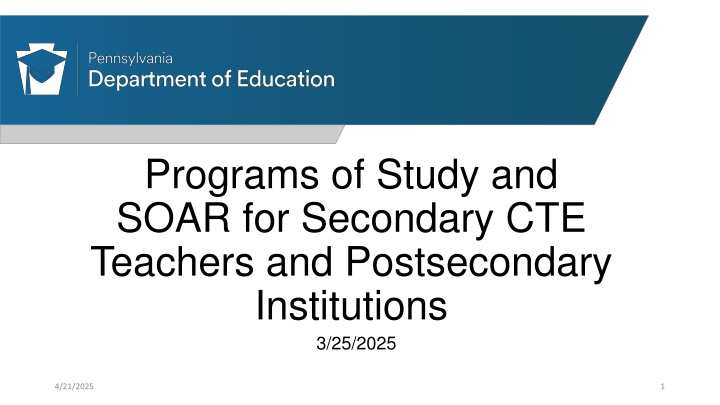 programs of study and soar for secondary n.w